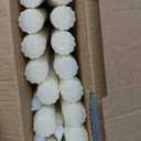 Treela 36 Pieces Flameless Taper Candles Flickering Faux LED Battery Operated Electric Fake Candles for Christmas Halloween Birthday Wedding Party(Ivory White,0.8x11 Inches,Smooth)