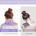 SuzziPad Microwave Heating Pad for Neck Shoulder Back, 7x16 Microwavable Moist Heat Pack, Warm Compress Hot Pack, Flaxseed Bean Bag Heated Pad for Mother's Day, Hot & Cold Therapy, 1.74lb, Purple