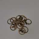 Ivilon Drapery Curtain Clip Rings - Clips Ring for Panels 1.7", Set of 14 Warm Gold