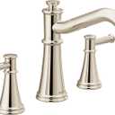 Moen T9023NL Belfield Two-Handle Deck Mounted Roman Tub Faucet, Valve Required, Polished Nickel