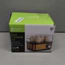 Annie & Mia Design Stainless Steel Electric Rapid Egg Cooker, 8 Egg Capacity 500W, Soft/Medium/Hard Boiled Egg Boiler Poacher Steamer Omelet Maker, Knob Auto Shut-Off, with Recipe Guide Book (Gold)