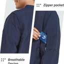 NORTHYARD Men's Bomber Jacket Lightweight Casual Windbreaker Zip Up Fashion Windproof Coat Spring Fall (Blue, XL)