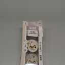 BiBS Liberty Pacifier 2-Pack, BPA Free Pacfiers with Natural Latex Round Nipple, Made in Scandinavia, Size 2 (6-18 Months), Strawberries and Cream Ivory Mix