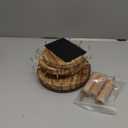 Pinzoveco Bracelet Holder, 3 Tier Wooden Rotating Bracelet Display Stand, Tree Stand Vendor Booth Display with Adversitsing Board, 36 Hooks for Bracelet, KeyChain Display Stands for Selling, Brown (Patent Pending)