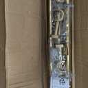 Heavy Duty Curtain Rods - 1 1/4" Large Diameter Premium Nonadjustable Curtain Rod - 156in/13ft Custom Window Treatment Rods with Durable Aluminum Brackets and End Caps,Gold Finish