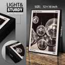 70s Disco Ball Newspaper Wall Art Vintage Black and White Art Posters 12x16 inch Black Framed Funky Aesthetic Canvas Prints Retro Bar Cart Decor for Bar Bedroom