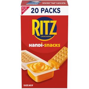 Handi-Snacks RITZ Crackers 'N Cheesy Dip Snack Packs, 20 Snack Packs (EXP 10/24/26)