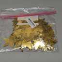 Birthday Graduation Decorations 2026, 105Feet Gold Star Garland Party Banner Hanging- Golden Double Side Twinkle Paper Stars Streamers Backdrop for Classroom Welcome Home Ceiling Decor, 8Pack