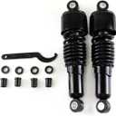 10.5" Rear Shocks Lowering Kit Preload Adjustable Compatible with Harley Touring Electra Tour Road Street Glide Road King FLT FLHT FLHR FLTR FLHX 1980-2024 Black