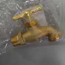 EZ-FLO Irrigation Hose Bibb, 1/2 Inch MIP Connection, 1/2 Inch MHT Connection, Brass Plumbing Fitting, 20183