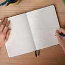 3 x Anecdote 2026 Planner: 52 Week Daily Planner, Yearly, Monthly & Weekly Workflow for Planning Your Success  Vegan Leather Hardcover, Start Anytime & Achieve your Goals - Black