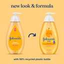 Johnson's Baby Shampoo with Aloe Vera & Vitamin B5, Tear Free, Newborn Essentials, No added Parabens & Sulfates, Hypoallergenic, Baby Essentials, 20.3 fl. oz