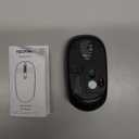 TECKNET Wireless Mouse, 2.4G Quiet Computer Mouse with USB Receiver, 4 Buttons Portable Cordless Mice for Chromebook, Laptop, PC, Mac, 800/1200/1600 DPI - Black