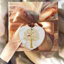 20 Years Anniversary Hanging Ornament for Him Her 20th Anniversary Wedding Gifts for Husband Wife 20 Years Valentines Ornament for Couple Christmas Ceramic Heart Keepsake