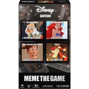 Spin Master Games, Meme The Game: Disney Version, Funny Card Game for Fans of Disney Movies, 3-6 Players, for Ages 8 & Up