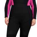 Hevto Women Wetsuit 3/2mm Neoprene Full Body Wet Suit Keep Warm for Cold Water Swimming Surfing (20S, Pinkish Purple)