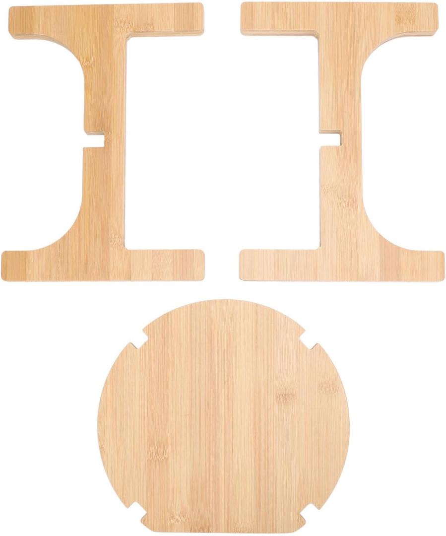 Wood Drink Dispenser Holder Solid Base Decorative Pitcher Stand For Parties Containers