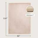 Hakuna Matte CloudSoft Baby Play Mat for Floor 80" x 110" Beige – Coral Velvet Memory Foam Rug for Crawling & Cozy Play – Non-Slip, Water-Resistant, Easy-CareTummy Time Mat, Playmat for Playpen