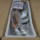 Wagon Wheel Chandelier 32" with Wood Grain Finish, 12-Light Farmhouse Dining Room Light Fixture, Modern Round Iron High Ceiling Chandeliers for Living Room, Foyer, Entryway, E12