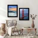 LUCKYLIFE 22x28 Picture Frame, Wall Hanging Poster Frames, Display Pictures 22 x 28 without Mat, Pack of 2, Black