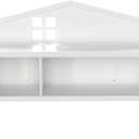 Headboards for Full-Size Montessori Floor Bed White, Freely Collocation