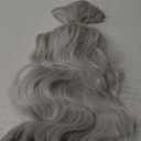 White Hair extensions Clip ins Wavy 18" Long Synthetic Thick Clips in Hairpieces for Women 5PCS Not Easily Knotted Natural Invisible Extension for Weddings Party Daily Use Full Head 5 Oz