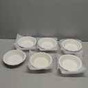 MALACASA Ceramic Mini Pie Pans Set of 6, 6 Inch Pie Plates for Baking with Ruffled Edge, Small Quiche Baking Dish Pans Tart Pans, Individual Pot Pie Plates, Microwave & Oven Safe, White