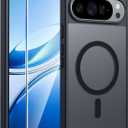 FNTCASE for Google Pixel 10 Pro Case: for Pixel 10 Case [Fit for Magsafe] Translucent Matte Cases with [Screen Protector] Military Grade Shockproof Protective Magnetic Phone Cover (6.3inch - Black)