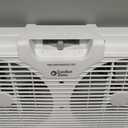 Comfort Zone Twin Window Fan with Reversible Airflow Control, 9 inch, Auto-Locking Expanders, 2 Speed Fan, Dual Fan, Exhaust, Airflow 9.84 ft/sec, Ideal for Home, Kitchen, Bedroom & Office, CZ319WT