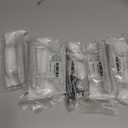 KNOBWELL 6 Pack 3 inch Kitchen Cabinet Handles, Black Dresser Drawer Pulls Stainless Steel, Square Bedroom Bathroom Vanity Closet Pulls 3" Hole Center 5" Length