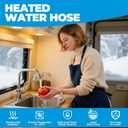 30FT Heated Water Hose for Rv,Heated Water Hose Antifreeze to -45F,Great Rv Accessories for Campers,Livestock,Agriculture,Lead and BPA Free