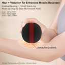 Vibrating Massage Ball with Heat, 7 Modes, Memory, Myofascial Release, Deep Tissue Muscle Recovery Ball for Trigger Point Massage - Foot, Neck, Leg, Back & Hip Flexor Release Tool (Black)