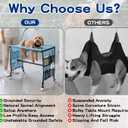 Dog Grooming Hammock Stand for Small Dogs & Cats, Pet Grooming Table 20 lbs