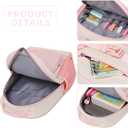 Lightweight Cute Kids Backpack for School Kindergarten Elementary Backpacks for Gilrs ages 6-8-10 (Pink Cream)