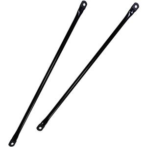 Metal Garden Swing Hanging Rods, Swing Replacement Rods, Round Metal Rods for Garden Swing Seat, Swing Boom, Swing Set Boom, Swing Pole. 2-Pack, Black (95.5cm/37.6in)