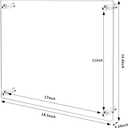 11x17 Clear Acrylic Wall Mount Floating Frameless Picture Frame for Wall, Frameless Picture Frame Panel For Degree Certificat, ArtworkFamily Portraits-1pack(Full Frame is 14.5x18.5)