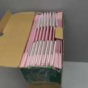 Pastry Serving Box Cardboard Heavy Duty 8PK, Assorted Food Platter Box w/Lid Indoor Outdoor for 5-8 People, Stably Filled Catering Trays w/Lid for Gift(15"x10"x3.5" Pink)
