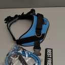 Haapaw Essential Dog Harness, No Pull Pet Vest with 3 Leash Clips, No Choke, Reflective, Adjustable and Padded, for Easy Walking and Training for Large Dogs(L, Blue)