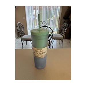 Simple Modern Plastic Tumbler with Lid and Straw | Reusable BPA Free Iced Coffee Cups Double Wall Smoothie Cup | Gifts for Women Men Him Her | Classic Collection | 24oz | (23 Ounces)