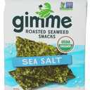 Gimme Seaweed, Organic Roasted Seaweed, (5g), non-GMO & Gluten-Free, Sea Salt, 0.17 Oz (EXP 06/05/27)