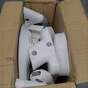 Forbena Potty Training Toilet Seat with Step Stool Ladder, Toddler Kids Potty Seat for Boys Girls, Non Slip Foldable Toilet Training Seat with Soft Cushion, Comfortable Handles (White-Grey)