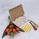 HORLIMER 8x5.5x1.6 inches Shipping Boxes Set of 25, White Corrugated Cardboard Box Literature Mailer, 25 Stickers Included