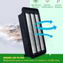 COCOAUTO Engine &Cabin Air Filter Kit for CRV (2017-2022) 1.5L L4 Only, Civic (2016-2021) 1.5L, Replace 172205AAA00, XA10498, 80292TF0G01
