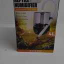 Top fill Reptile Fogger Terrariums Humidifier Fog Machine Mister with 4L Visible Large Tank & Extension Hoses, Suitable for Terrariums & Enclosures, Ideal for Reptiles/Amphibians/Herps/Vivarium/Moss (Black)