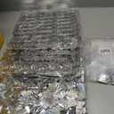 Silver Shimmer Wall Backdrop, 49pcs Sequin Panels