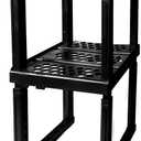 Locker Organizer Shelf, Adjustable Width and Height, Ideal for School, Office, and Gym Lockers (Black 2 Pack)