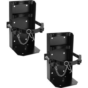 SPARKWHIZ 2 Pack Fire Extinguisher Mount for 10lb dry/5lb CO2 Extinguisher, Fire Extinguisher Mounting Bracket for Vehicle, Boat, Home, Garage