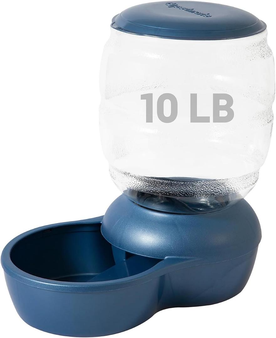 Petmate Replendish Feeder Automatic Cat and Dog Feeder, Pearl Peacock Blue, 10 LB, Made in USA, Pear Peacock Blue 