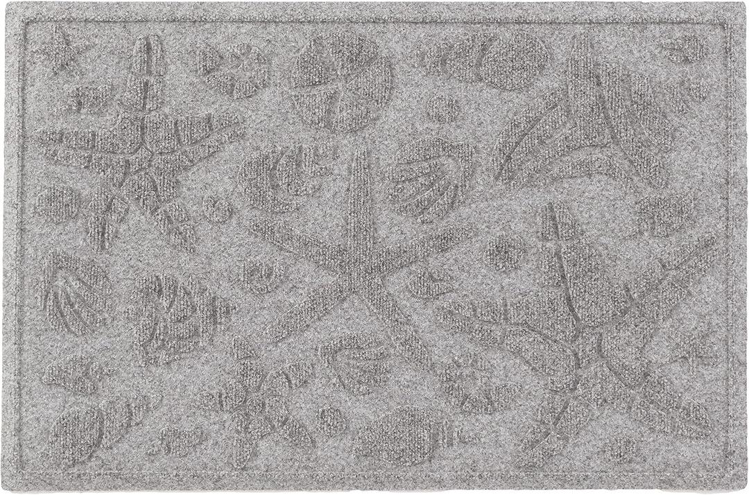 Aqua Shield Beachcomber Doormat, 2" x 3", Medium Grey