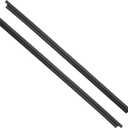 Motoforti Front Left Right Door Window Belt Weatherstrip, Window Weatherstrip, for Toyota Hilux 2005-2014, Rubber, Black, 1 Pair